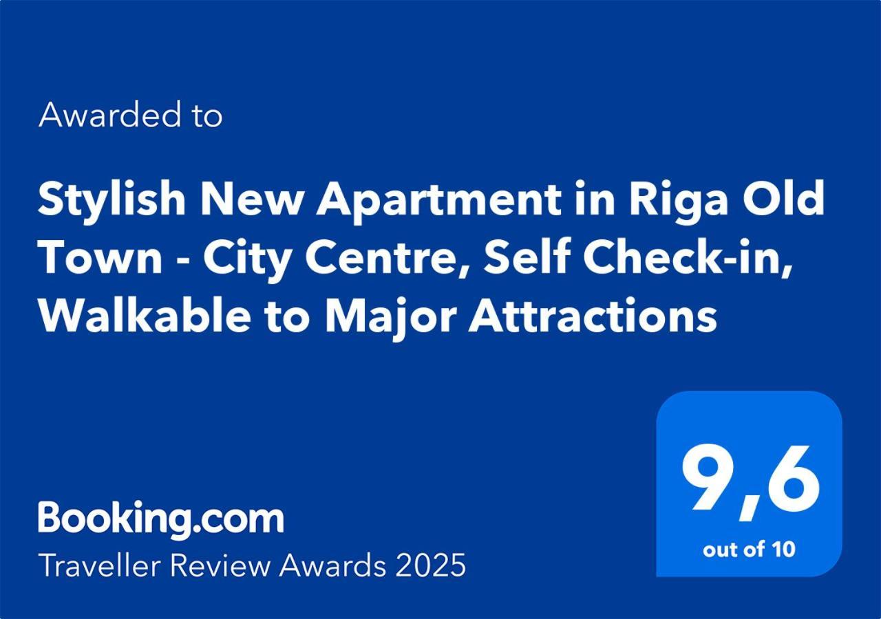Stylish New Apartment In Riga Old Town - City Centre, Self Check-In, Walkable To Major Attractions Екстериор снимка